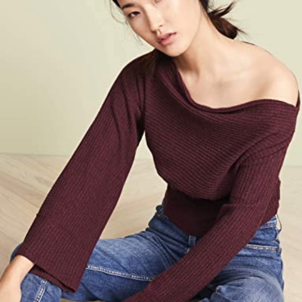 Free people thermal bell sleeve top